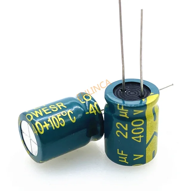 5 sztuk/partia 400V22UF wysokiej częstotliwości niska impedancja 400V 22UF aluminiowy kondensator elektrolityczny rozmiar 10*17 T22 20%