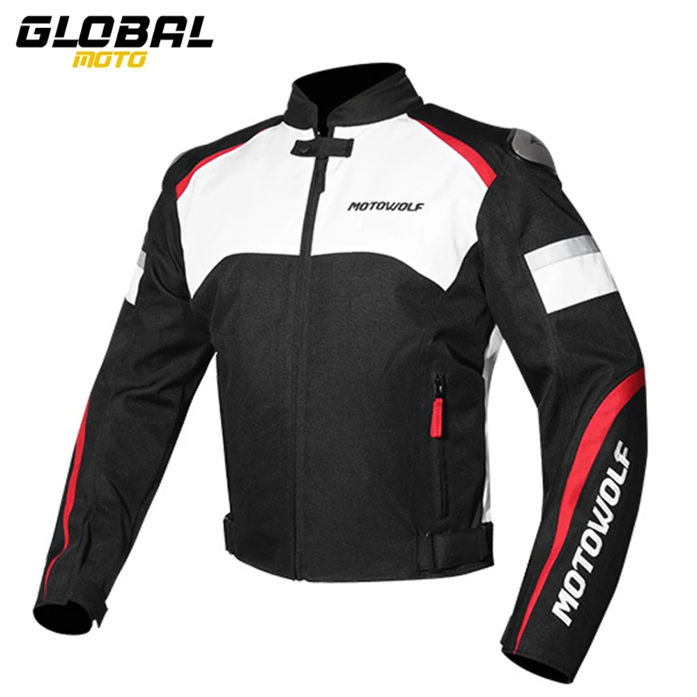 Warm Windproof Motorcycle Jacket Wear-resistant And Anti Fall Men's Motorbike Jacket Winter Moto Riding Clothes Motocross