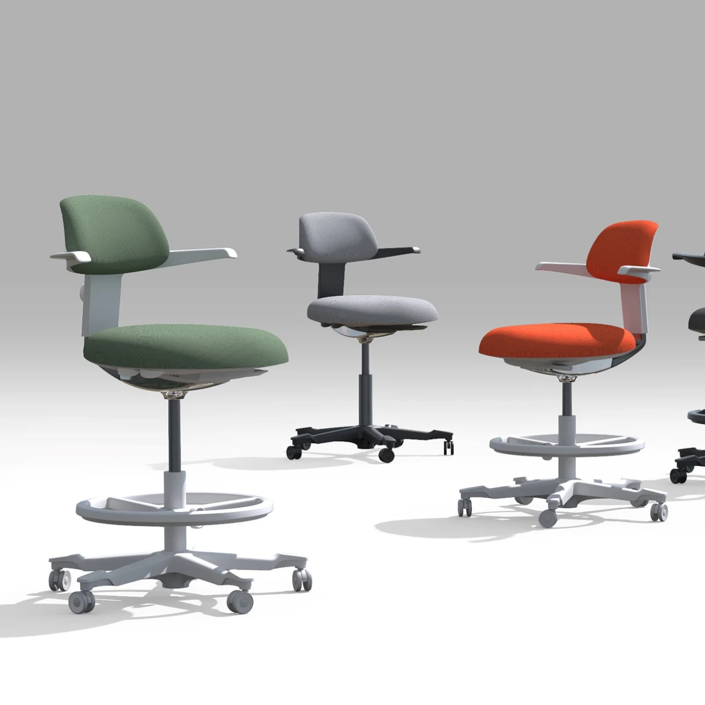 

Modern Height Adjustable Tall Ergonomic Stool Drafting Desk Chair Office Ergonomic Chair