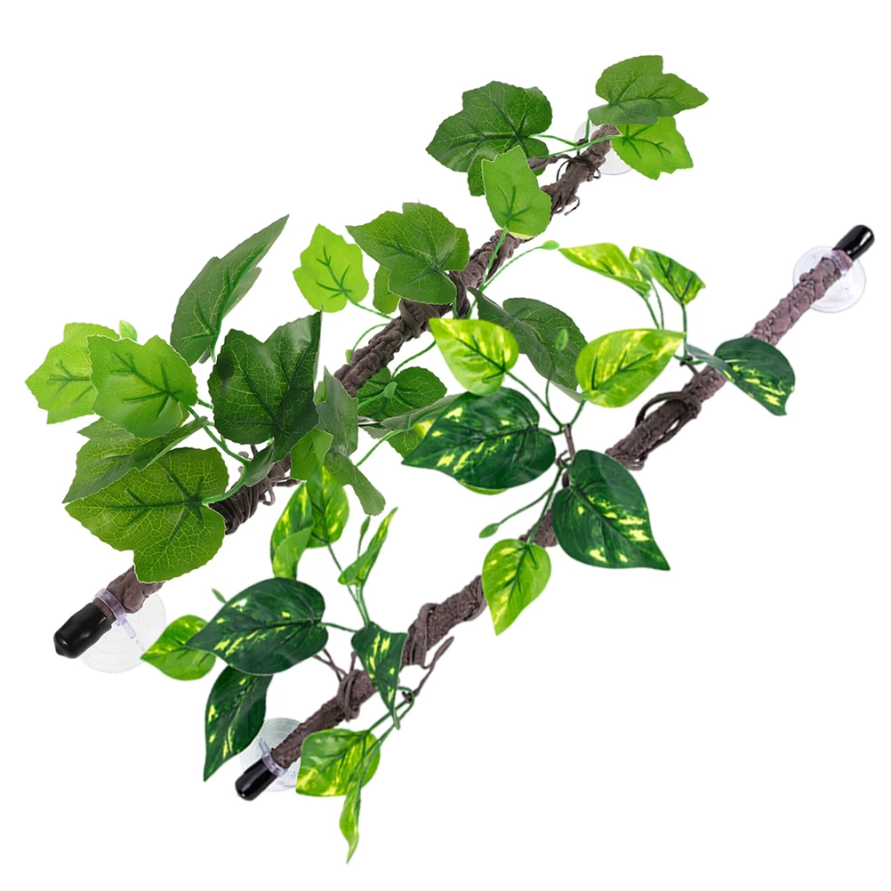 

Simulated Vine Branches Flexible for Snake Habitat Artificial Plants Terrarium Jungle Reptiles Bearded Dragon