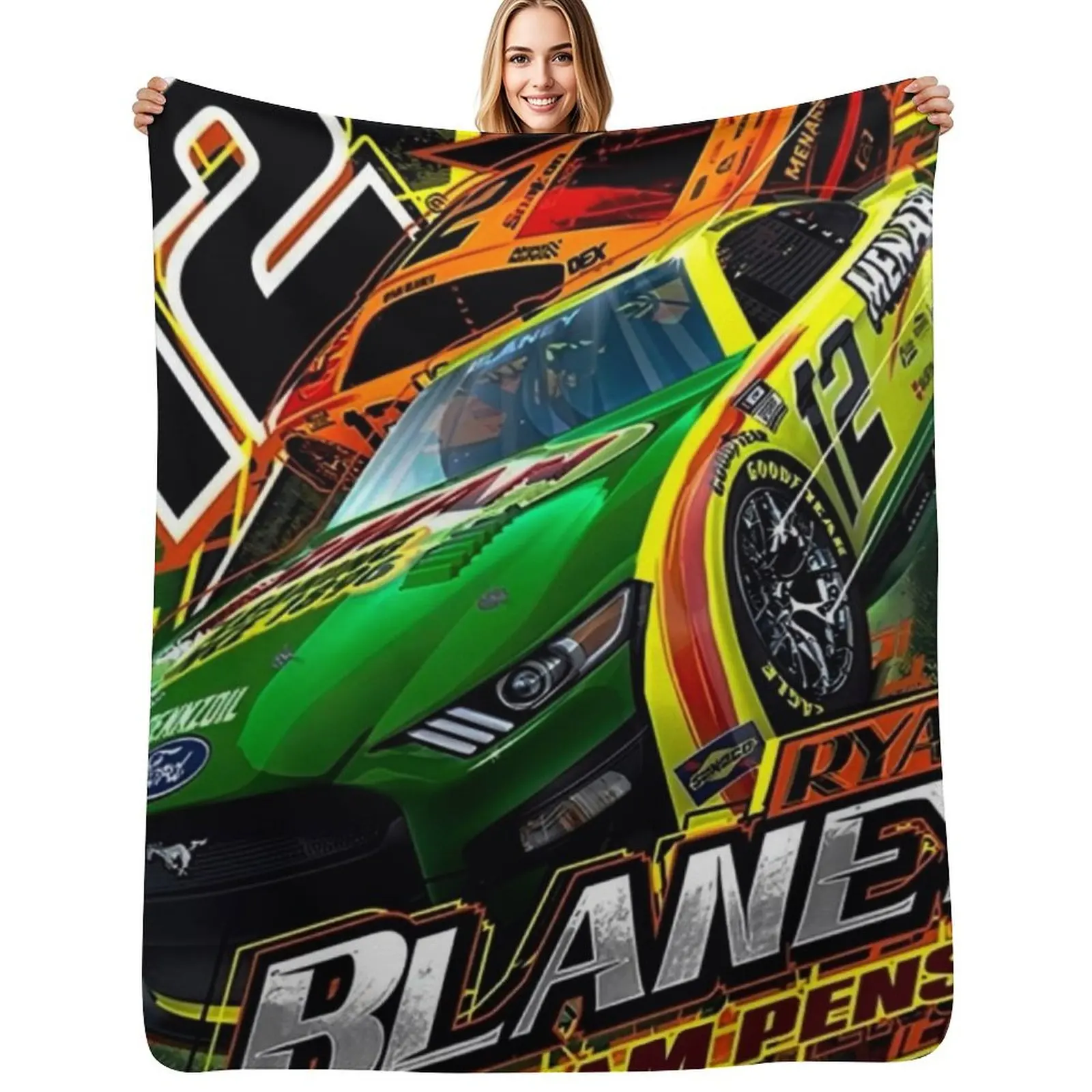 

Ryan blaney Throw Blanket Soft Plush Blanket as Housewarming Gift