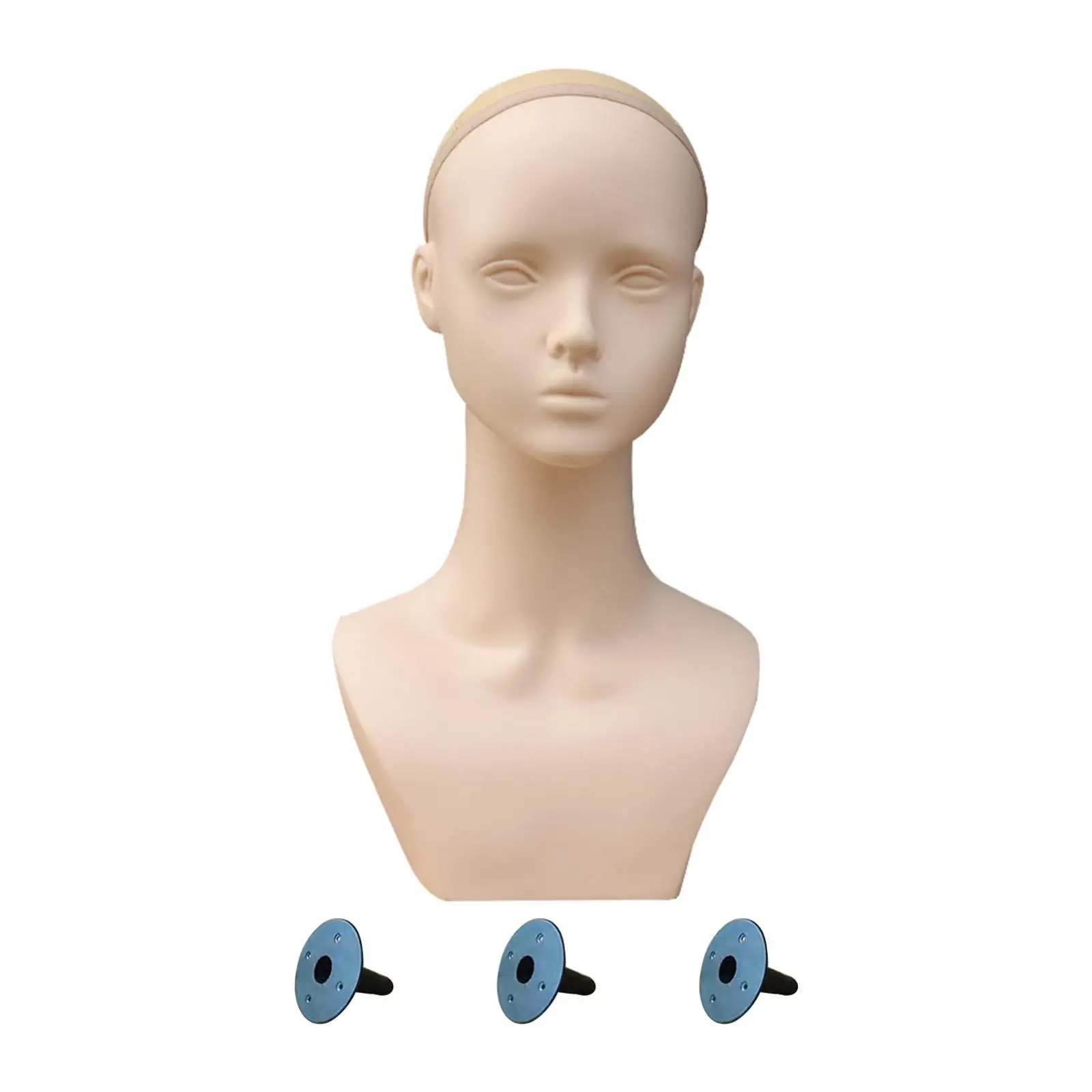 

Mannequin Wig Head,Mannequin Head,Professional Styling Wig Holder,Female Head Rack for Hats,Hairpieces,Scarf,Pendant Display