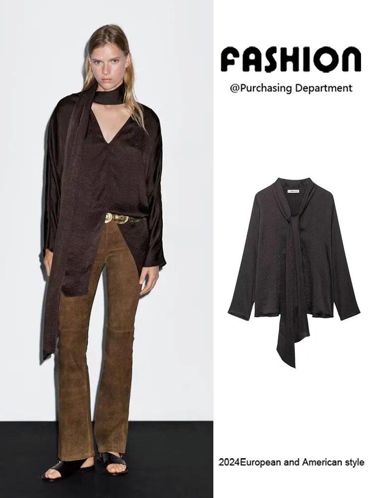 

Новое поступление, женская осенняя коллекция V-Ne Long irt Faion, топ Dra Sa Ele из линии женской одежды премиум-класса