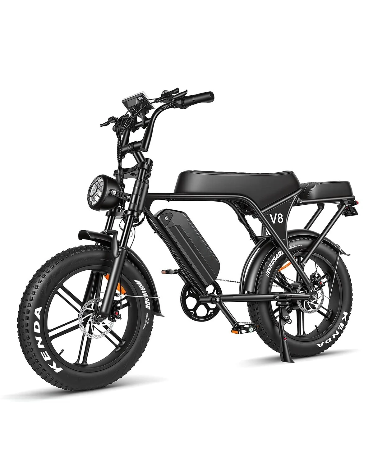 

Электровелосипед V8 для взрослых, электробайк со съемной батареей 15 Ач, запас хода до 60 миль, 20-дюймовый электрический внедорожный велосипед, на заказ