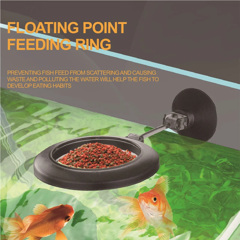 NEW Fish Tank Aquarium Feeding Circle Multi-functional Feeding Tube with Feeding Feed Combination 21-38CM Telescopic