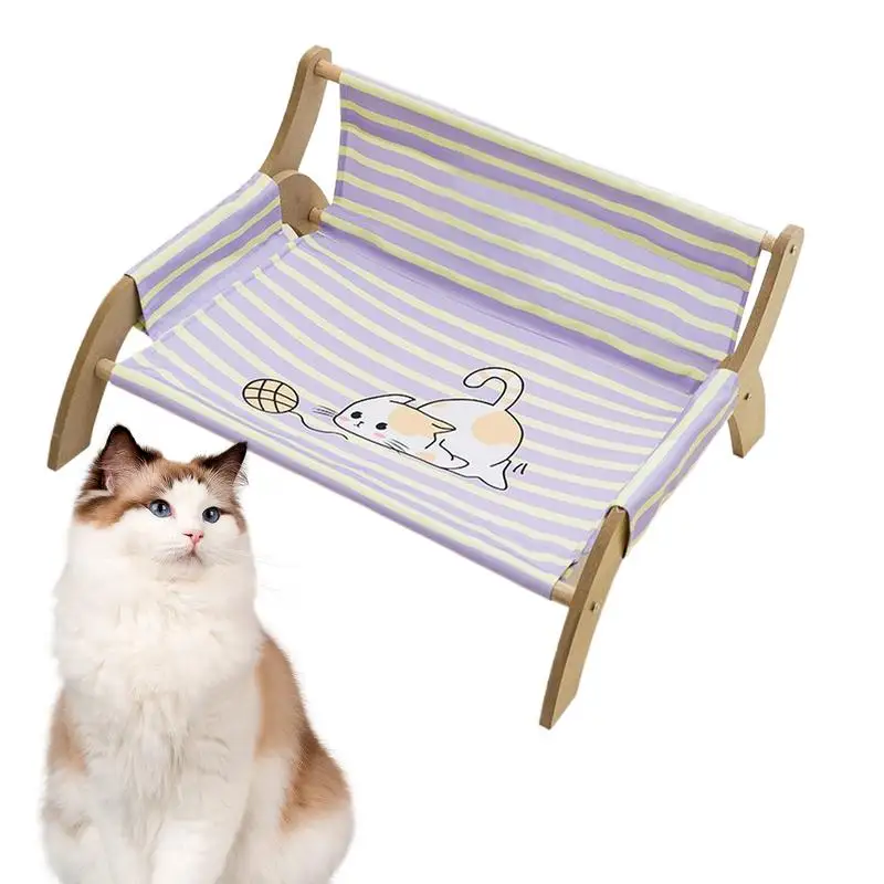 

Cat Chair Kitten Hammock For Resting Breathable Stripe Kitten Hammock For Soothing Rest Multi Cats Households Indoor Living Room