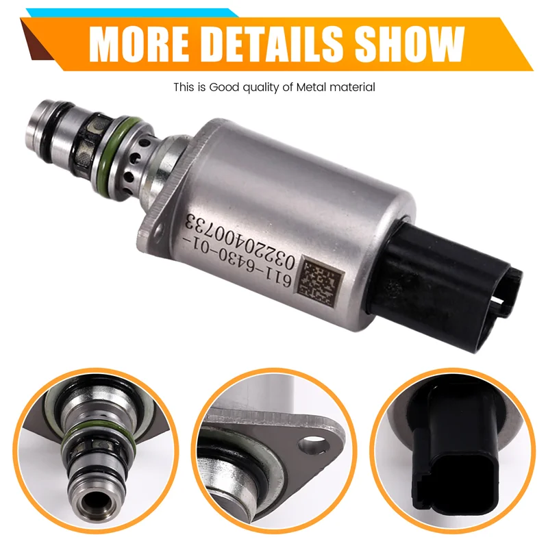 

A02Q-611-6430 Solenoid Valve 6116430 Hydraulic Pump Solenoid For Caterpillar CAT E320GC E330 E336 Excavator Parts