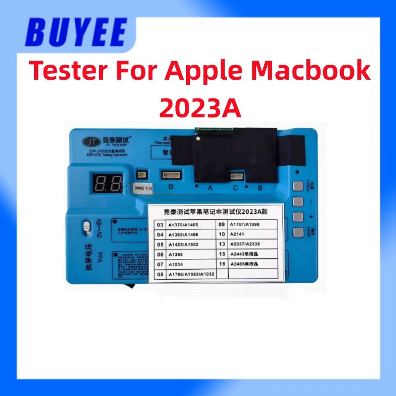 2023A LCD Tester For Apple Macbook A1466 A1425 A1502 A1398 A1534 A1706 A1989 A1932 A1707 A1990 A2141 A2337 A2338 A2442 A2485