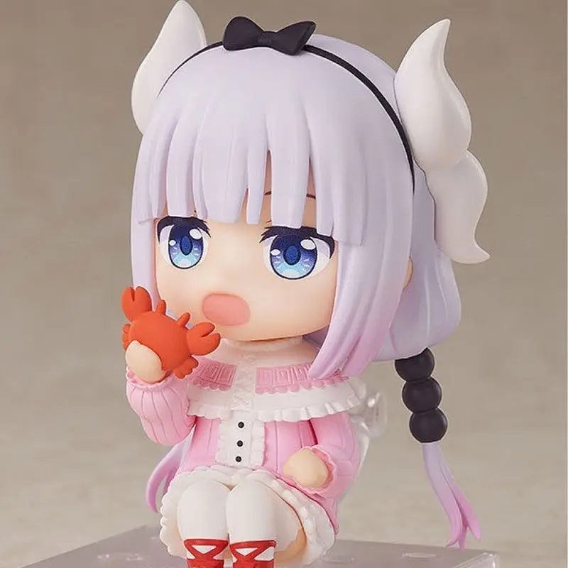 Anime Miss Kobayashi Dragon Maid Nendoroid 1963 Kanna Kamui Q Version Pvc Action Figure Collect Model Kawaii Doll Surprise Gift view 6