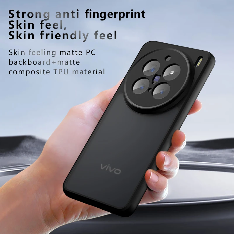 Skin Sensation Airbag Anti Drop Case Cover for Vivo X200 Pro Mircropyle Back Case Cover Vivo X200 X200 Pro Fundas Vivo X100 Pro