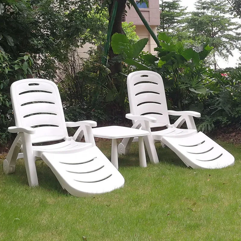 Beach folding chairs swimming pool hot spring