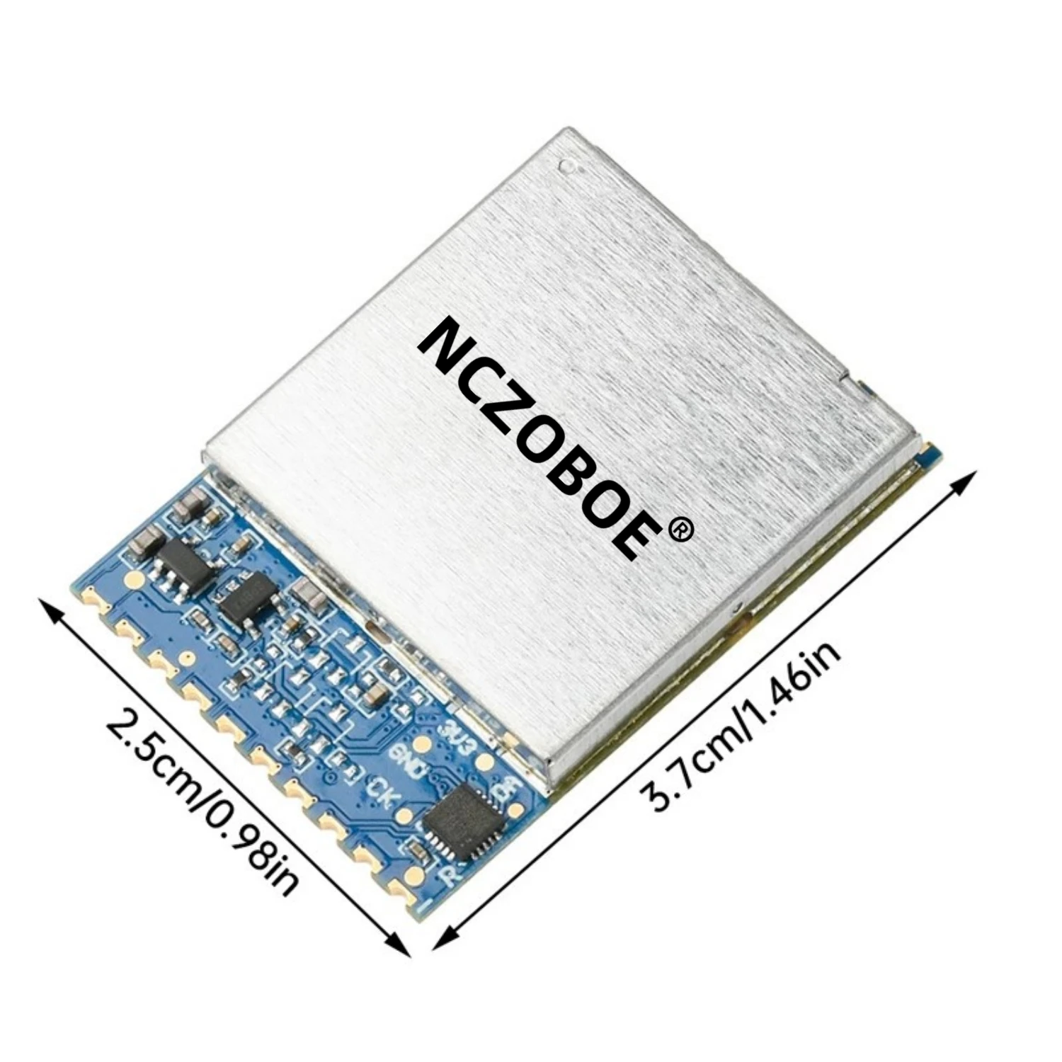 NCZOBOE RX3364 3.3G FPV Wireless Module 3060-3500MHz Analog Wireless Audio Video Transmission Receiver Module for Drone DIY