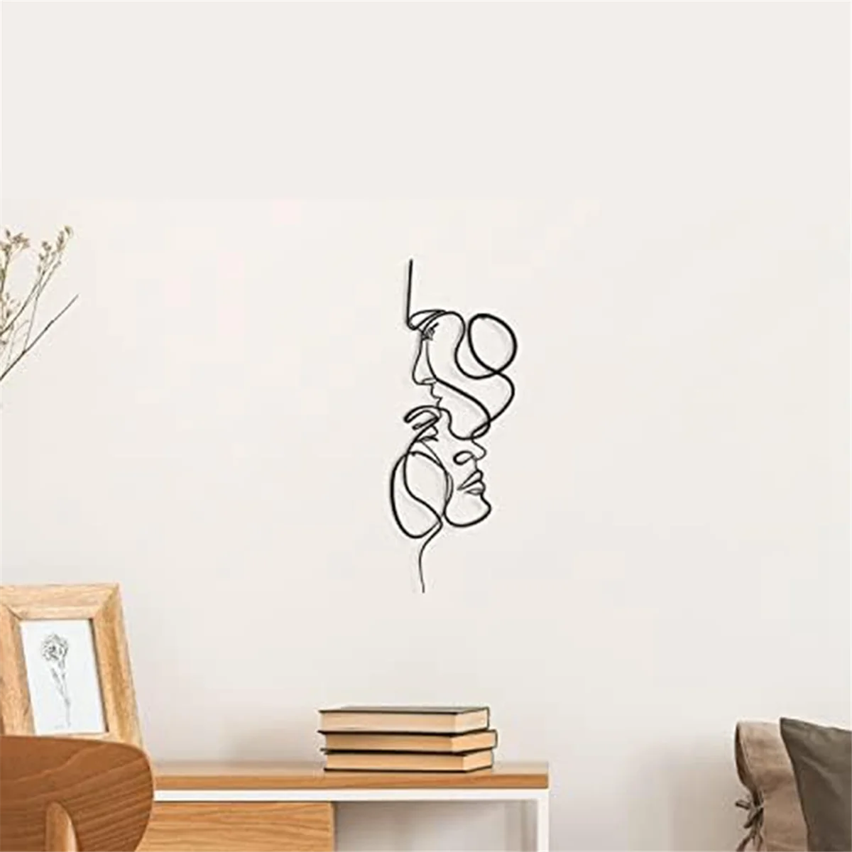 Art Metal Wall Art for Bedroom Minimalist Design Wall Sculptures Deco