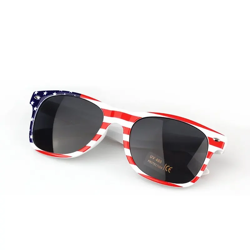 Fashion American Flag Oval Sunglasses Women's Luxury Brand Designer Coating Eyewear Retro Shades Party Sun Glasses UV400 SG106