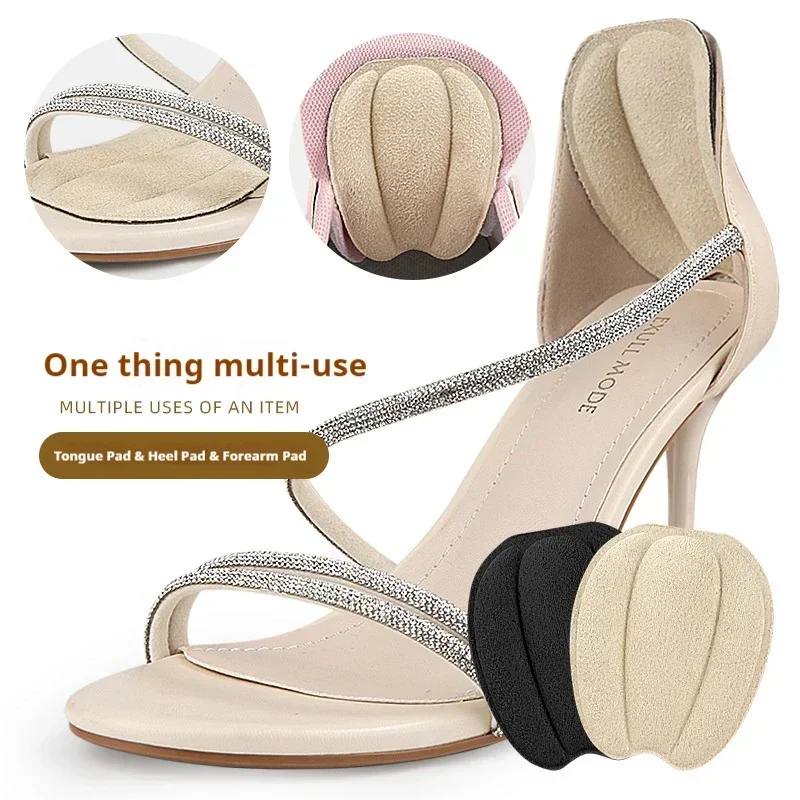 

Heels Protector Forefoot Shoe Pads Foot Care Inserts Backs Tongue Sticker Insoles for Shoes Adjust Size Adhesive Non-slip 1Pair
