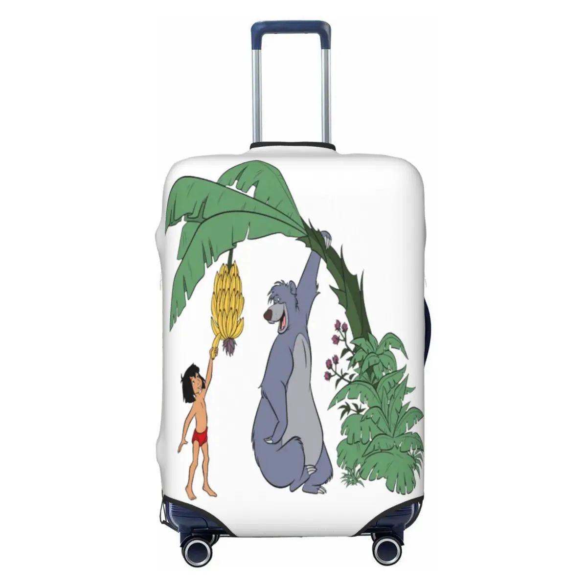 

Custom The Anime Jungle Book Baloo Luggage Cover Elastic Travel Suitcase Protective Covers Fits 18-32 Inch