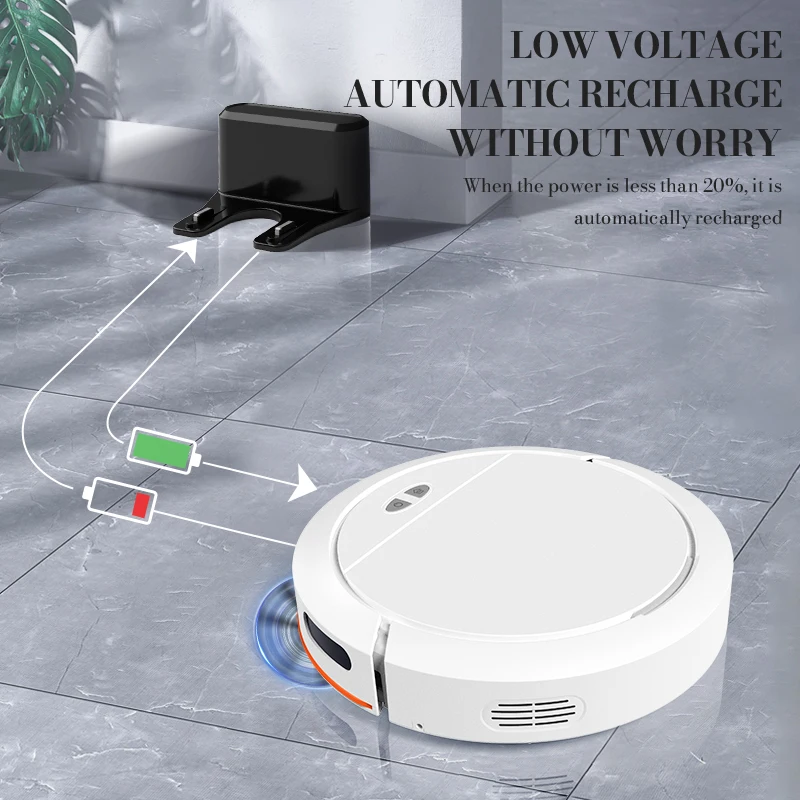 2024 NEW Intelligent Three-in-one Fully Automatic Sweeping Robot Vacuum Cleaner Mopping Mini Vacuum Cleaner Suitable For Home