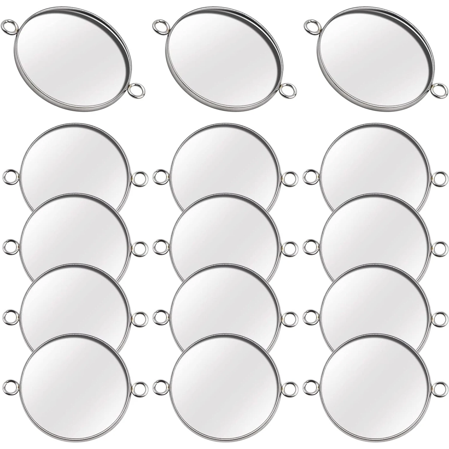 

20 шт. круглых заготовок для кулонов, коннекторы с плоским основанием, основы для кабошонов, заготовки для подвесок, соединители для браслетов и ожерелий своими руками