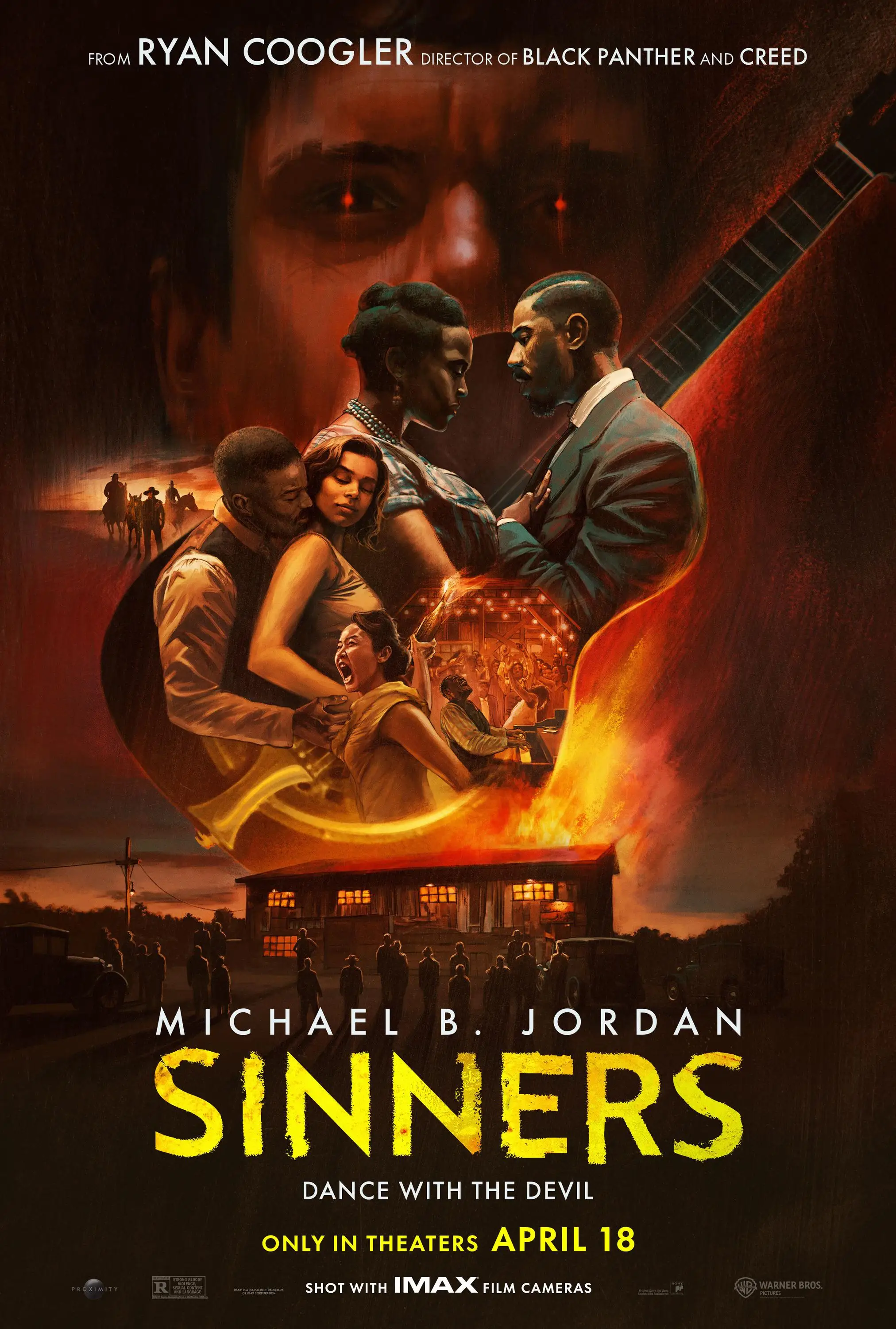 Movie Sinners 2025 Art SILK POSTER Wall Art Home Decoratief schilderij