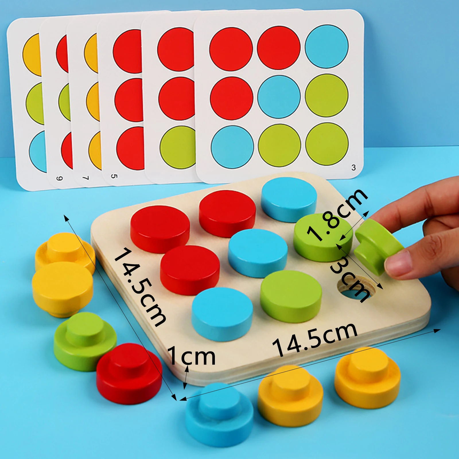 

Mosaic Pegboard Color Recognition, Mushroom Nail , for Years Old Children Learning Teaching Montessori