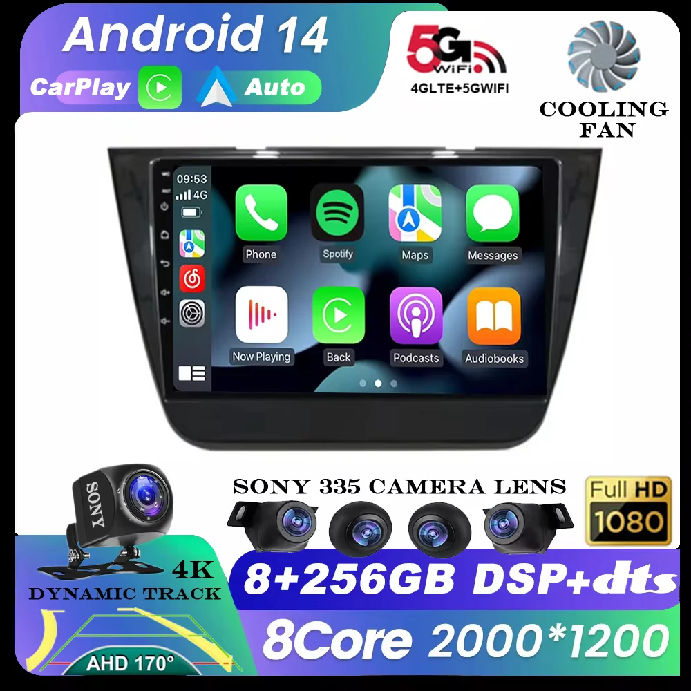 

Android 14 Carplay For MG ZS 2014 - 2022 Car Radio Multimedia Video Player Stereo BT WIFI 4G+WIFI GPS Navigation DVD Head Unit