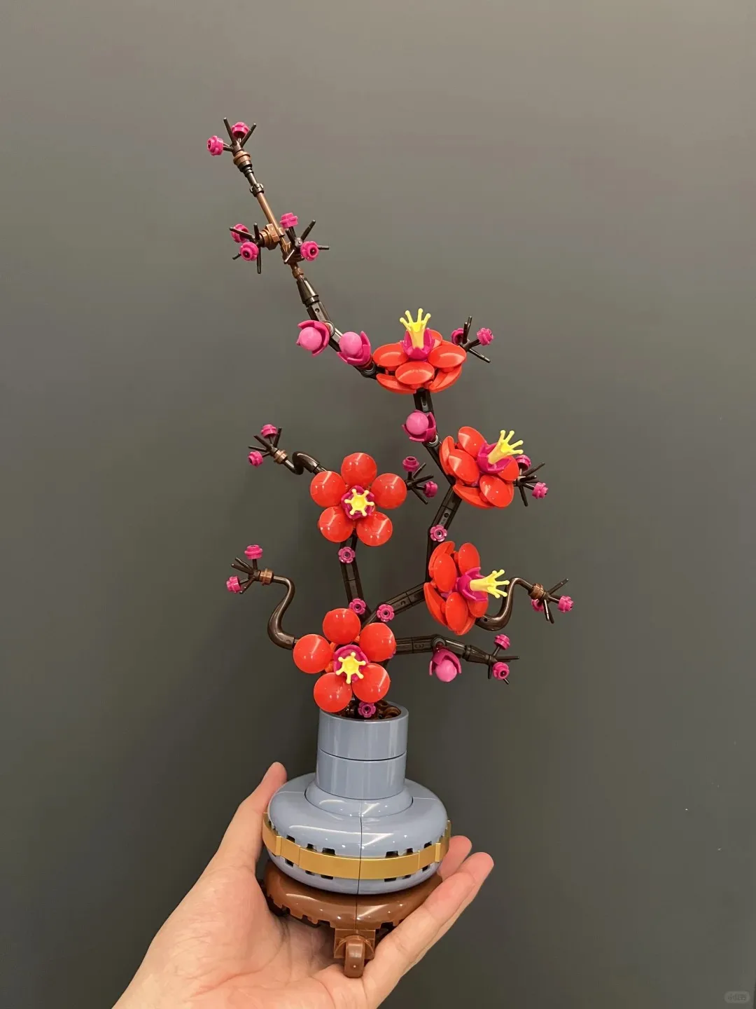 

2025 New MOC Plum Blossom Chrysanthemum Orchid Fugui Bamboo Building Block Toy Plant Model Decoration Kids Gift Toys