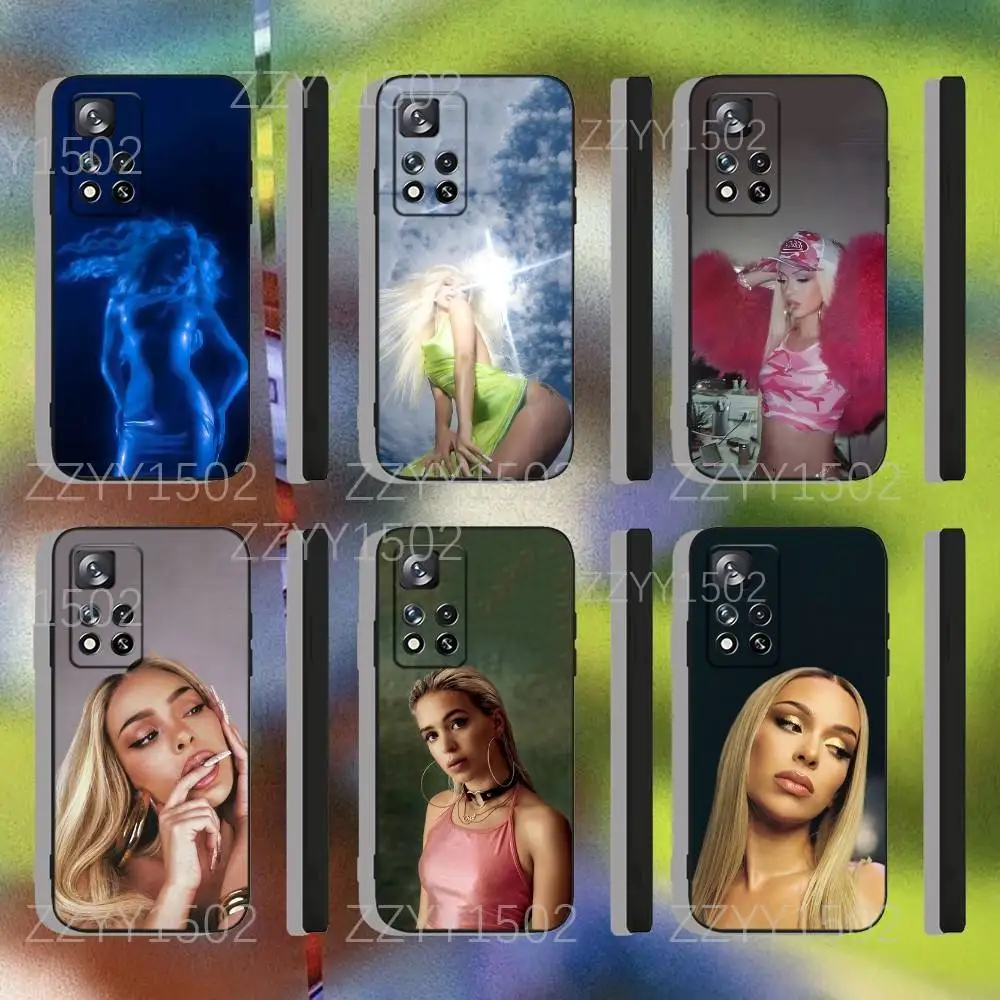 

B-Bad Gyal Singer Phone Case For Samsung S25,S24,Ultra,S20,S30,Plus,S22,S23,Ultra,Plus,5G Black Silicone Soft