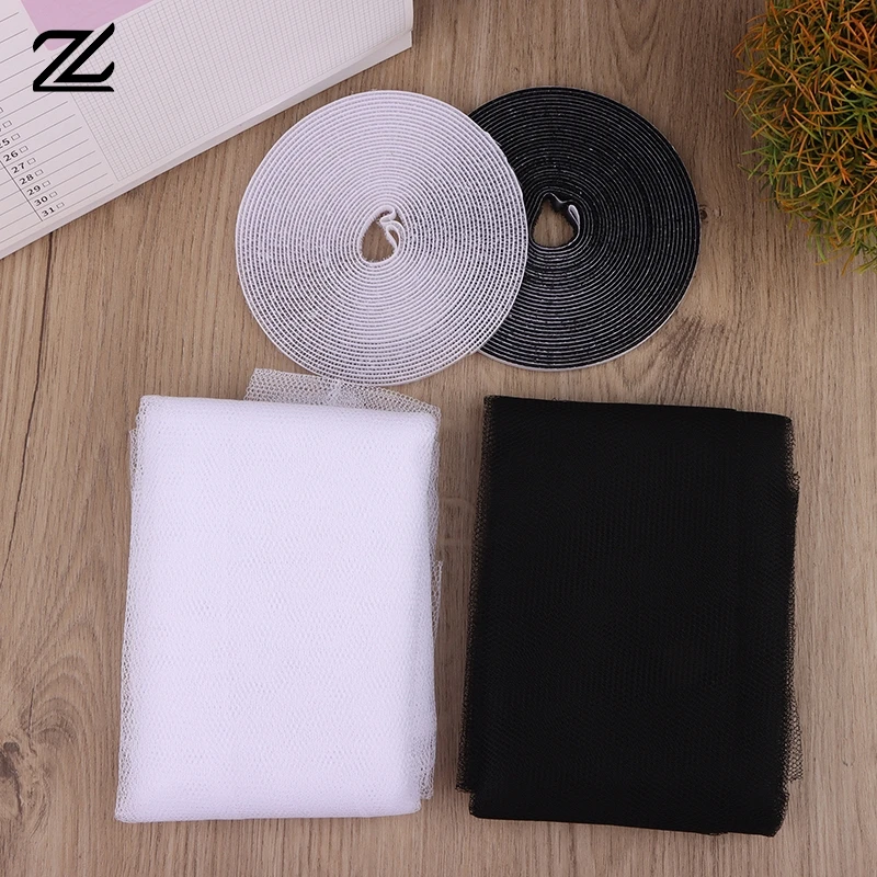 DIY Self-Adhesive Indoor Insect Fly Mosquito Window Screen Curtain Mosquito Netting Door Anti Mosquito Net Window Mesh Bug Net