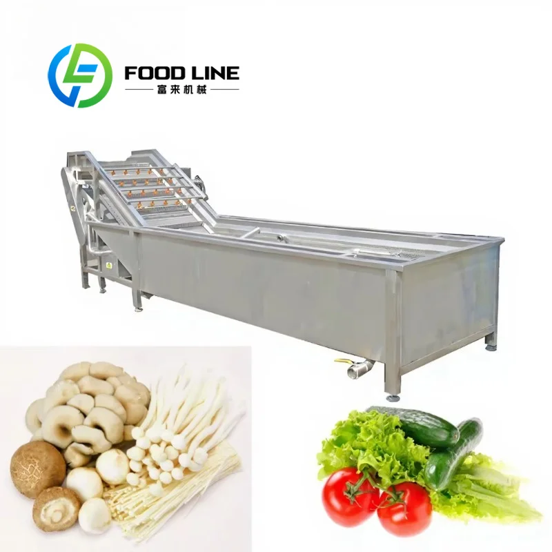 Bubble Vegetable Washer Separate Dirt Collection Bin Stores Sand And Debris To Avoid Secondary Contamination On Clean Vegetables