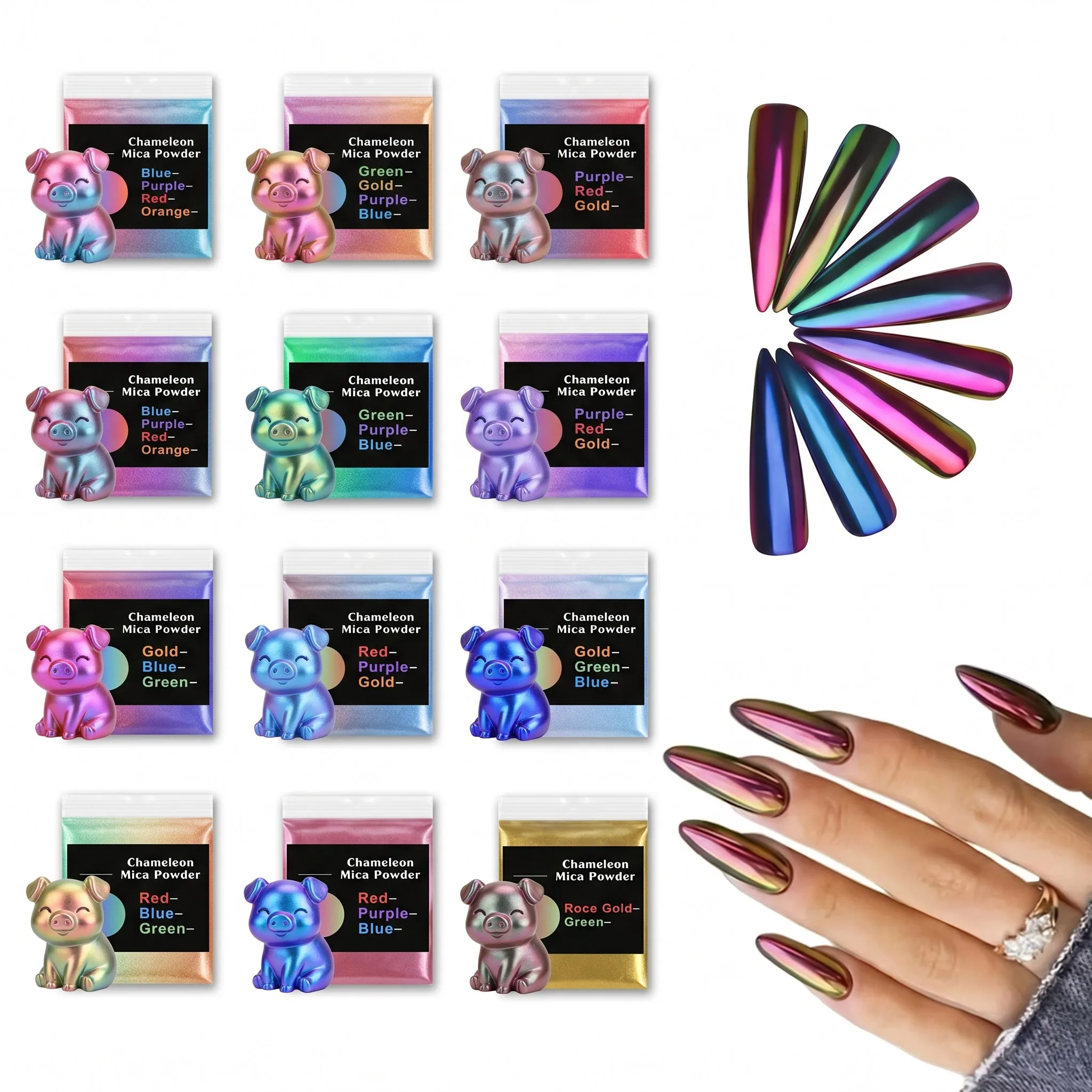 12 Colors of Chameleon Color S - Oxide Pigment Soap ulasan dan harga