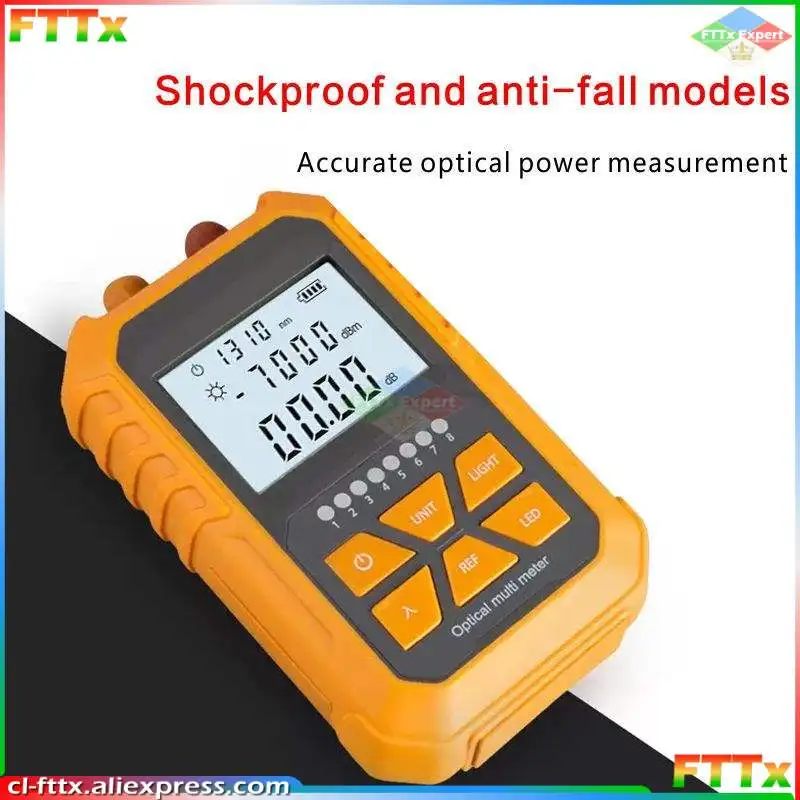 

4in1 Optical Power Meter Visual Fault Locator 5Km 15Km Light Pen LED Lighting OPM VFL Network Fiber Optic Cable Tester Tools