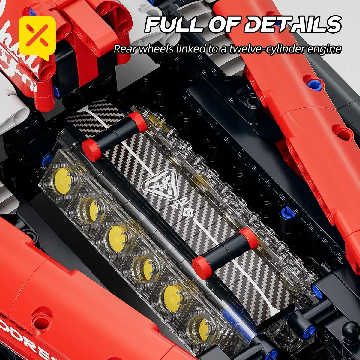 1768PCS 1:8 F1 Auto da corsa Set di costruzione MOC Building Blocks Auto Cool Modello da collezione Kit di auto Giocattolo Natale Festivo Regalo Dare