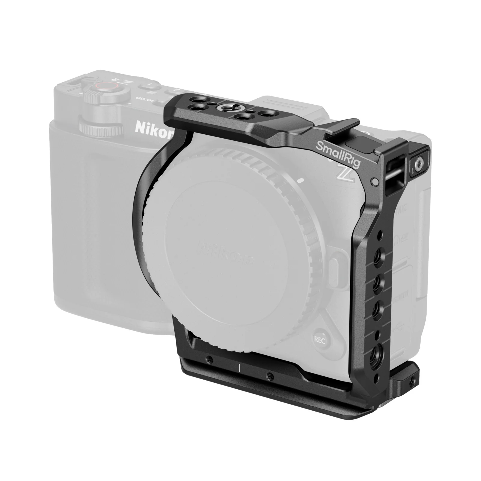 SmallRig ZR L-vormige montageplaat met houten handvat voor Nikon ZR Ingebouwde Arca-Swiss snelwisselplaat met 1/4 "-20 gaten 5906