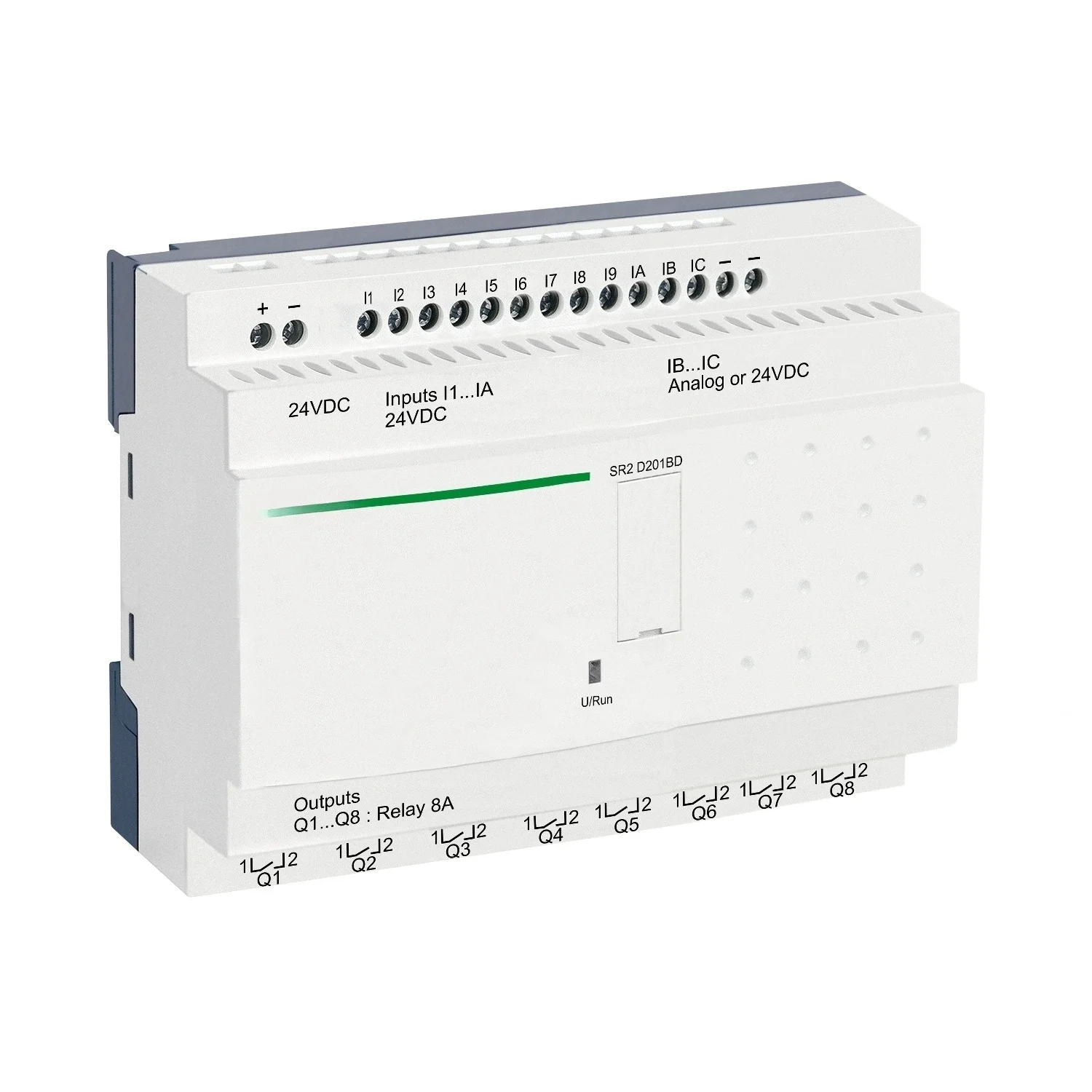 

SR2E201BD compact smart relay 20 I O - 24 V DC clock - no display