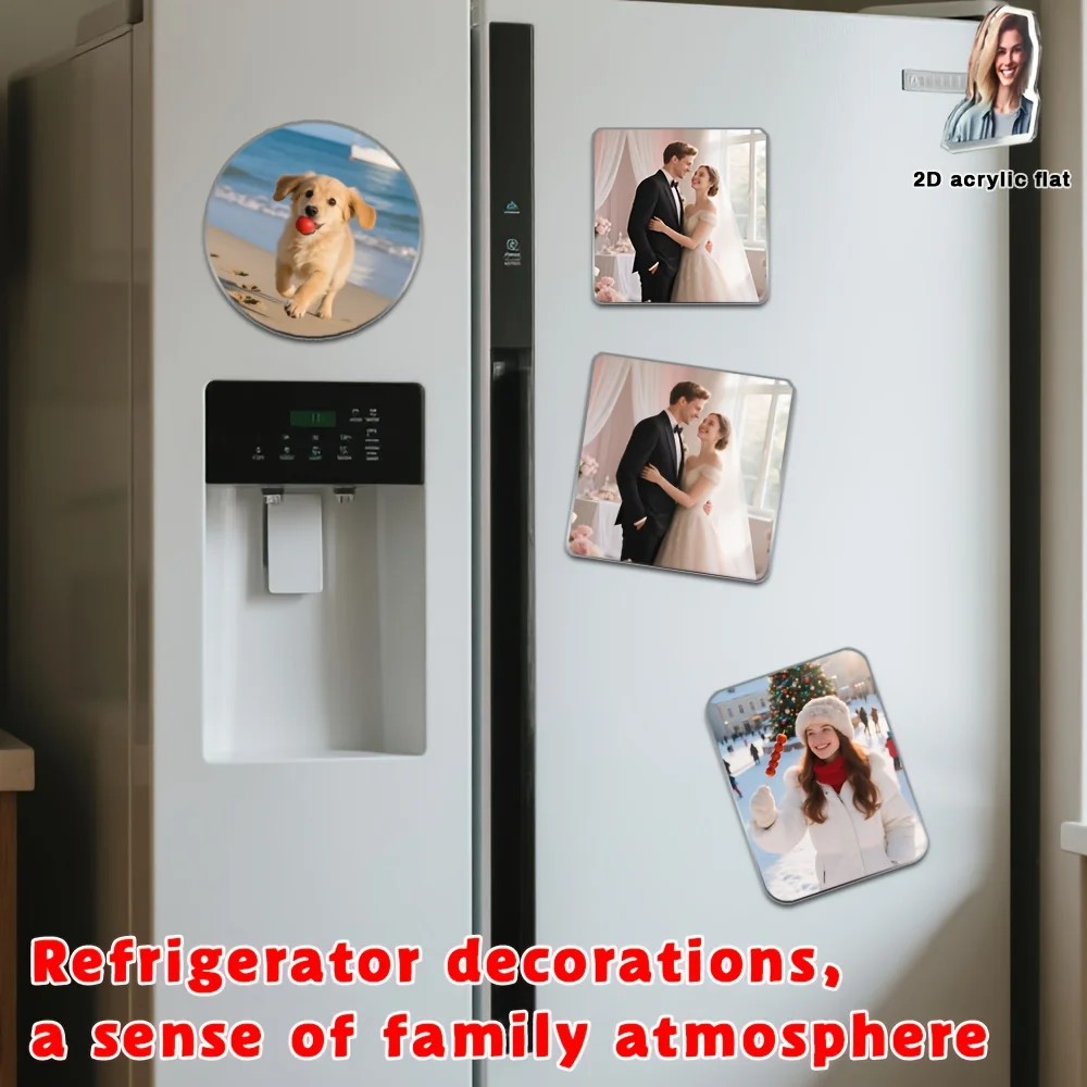 قطعة واحدة من مغناطيس الثلاجة المخصص بأشكال مختلفة متوفرة للاختيار، مناسبة للمطابخ المنزلية والثلاجات وباب الحائط #4