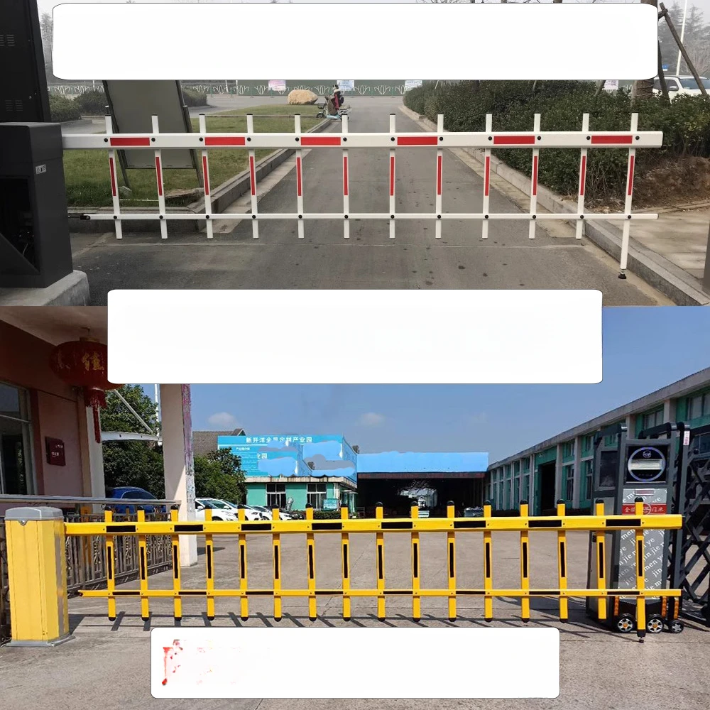 Double octagonal parking rod aluminum alloy parking lot community doorman lifting bar car stop rod