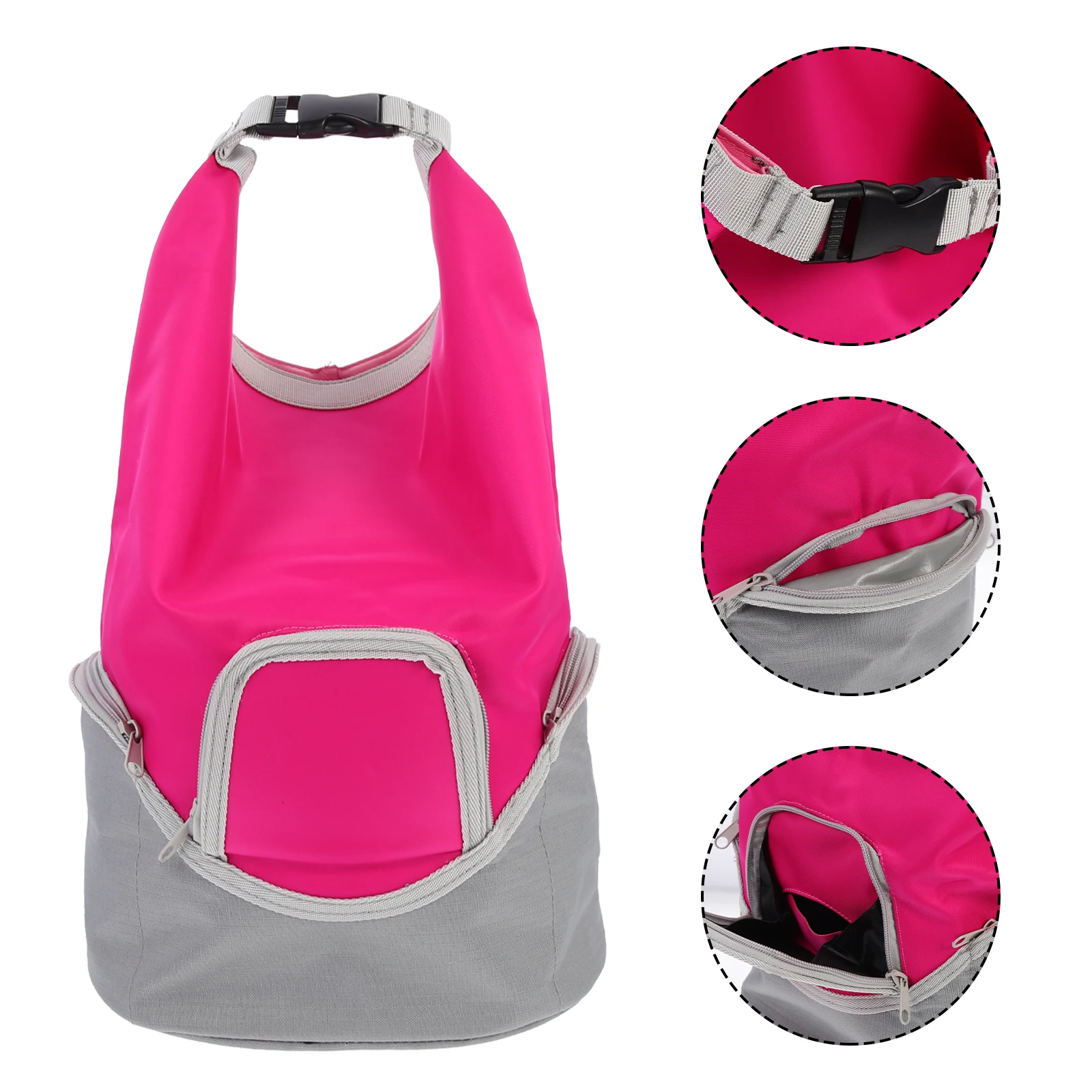 

Portable Dog Food Travel Bag Large Capacity Waterproof for Dogs Red Foldable Treat Container Pet Training Accessories