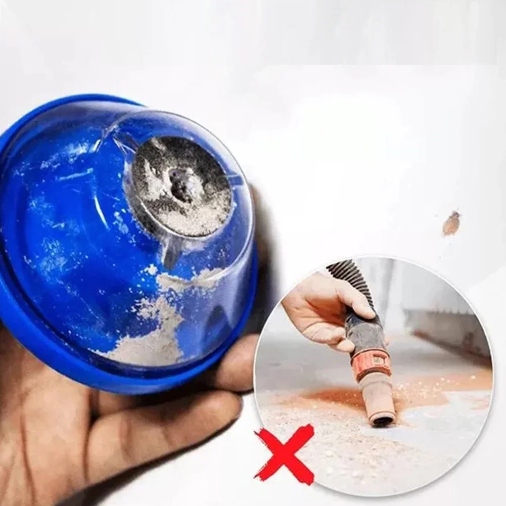 Electric Drills Drill Dust Cover PVC+PP Blue Bowl-shaped Design Larger Capacity More Convenient To Use Brand New