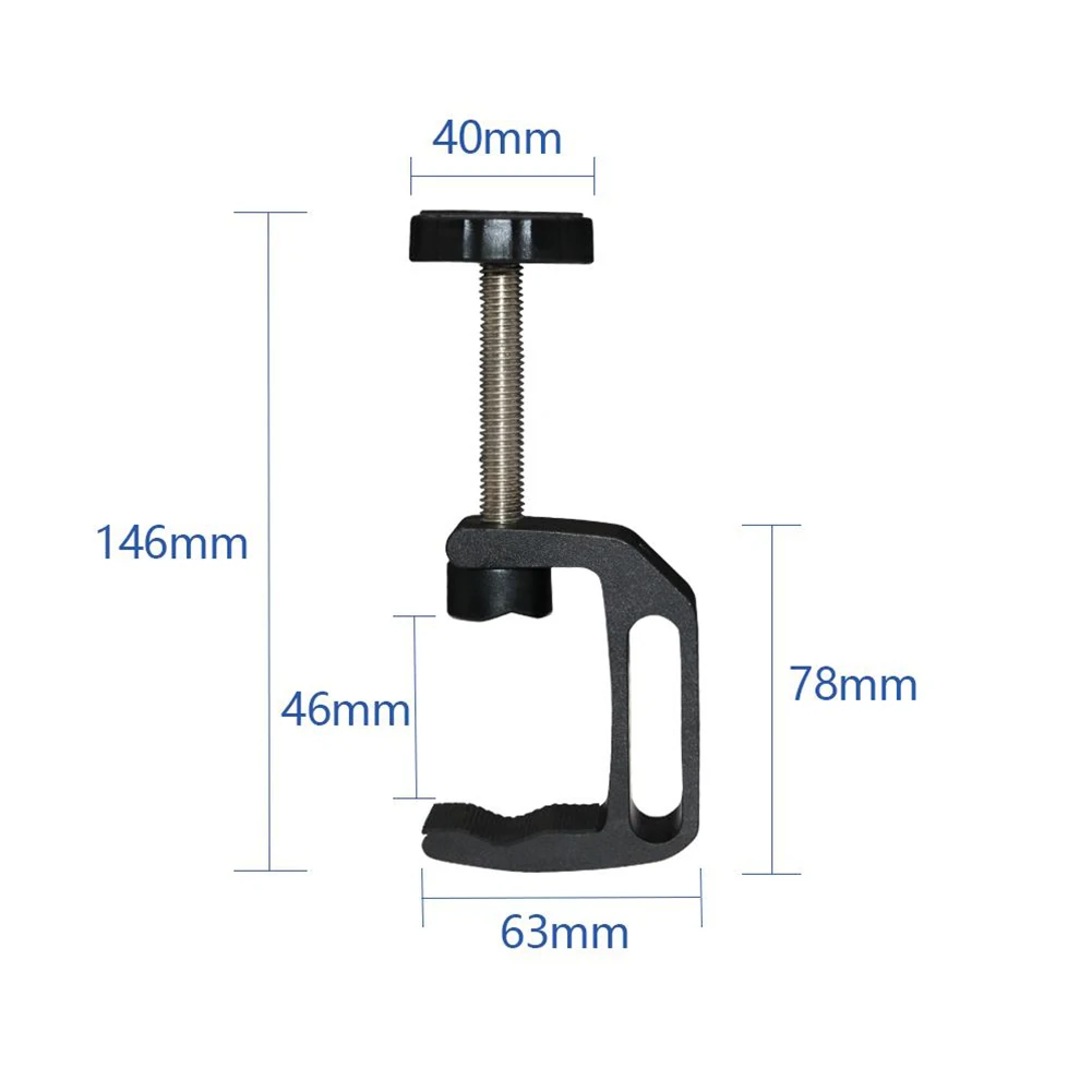 Desktop C-Type Clamp Adjustable Desk Fixed Holder Clip For Camera Photography Studio Light Support Stand Bracket