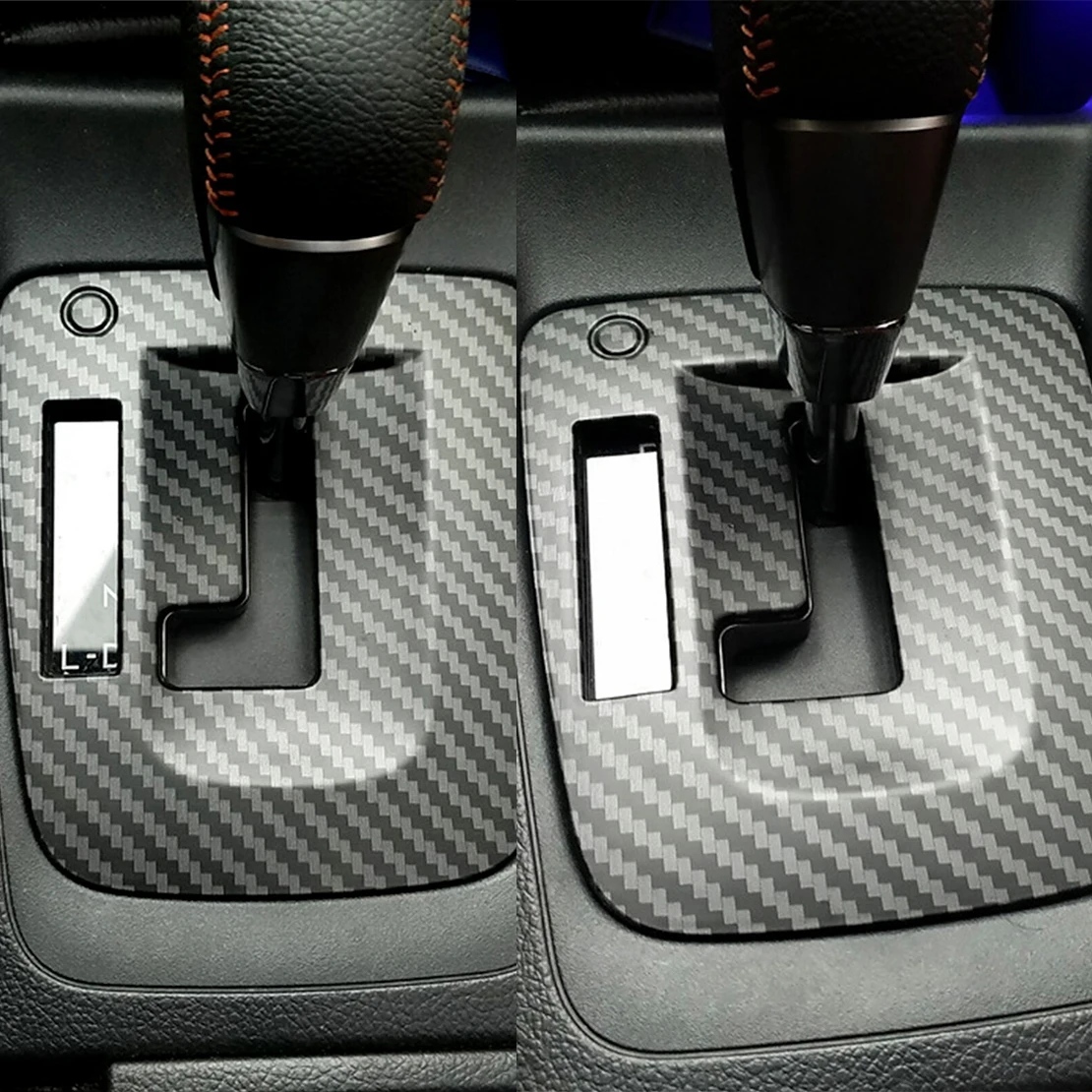 Matte Carbon Fiber Style ABS Console Gear Shift Panel Cover Trim Left Hand Drive Fit for Subaru XV 2012 2013 2014 2015 2016 2017