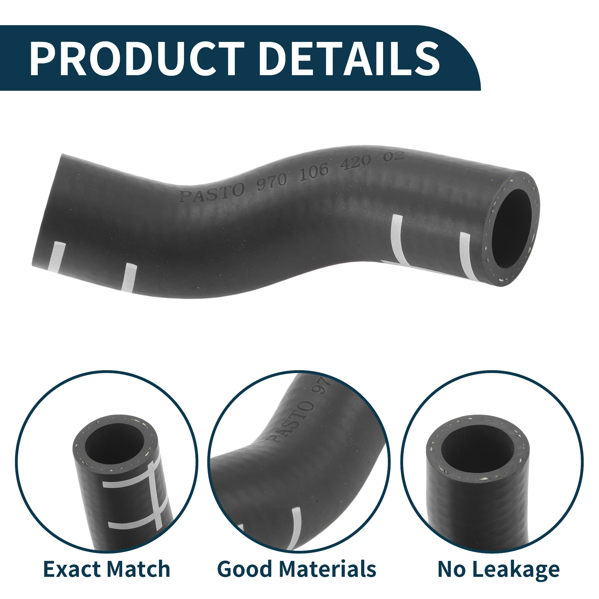 

UXCELL Шланг радиатора Шланг обогревателя Выпускной шланг радиатора для Porsche Panamera 2010-2016 No 97010642001 Резиновая трубка охлаждающей жидкости