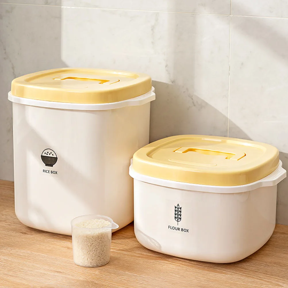 

Seal Rice Bucket Container Silica Gel Storage Box Grain Case PP Material Insect Proof Moisture Proof Safe Rice Flour Soybeans