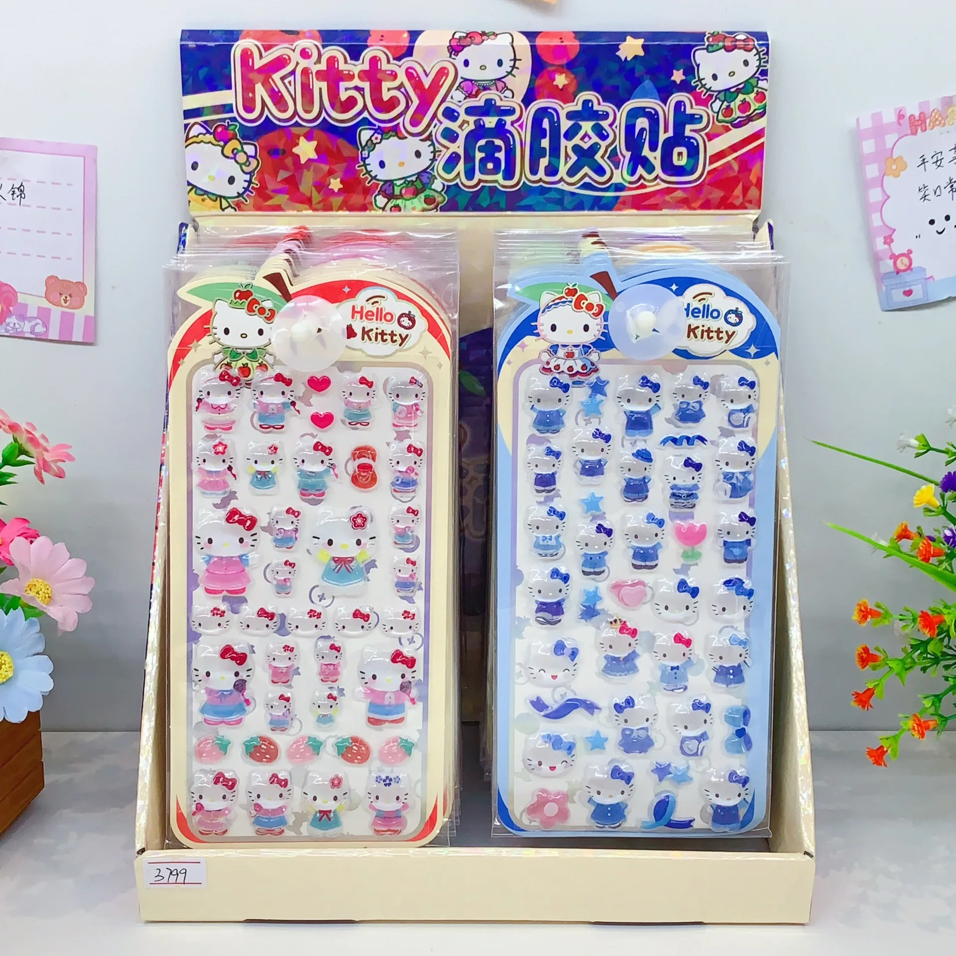 sanrio-hello-kitty-3d-stereo-epoxy-stickers-cartoon-cute-relief-decals-for-students-water-cup-phone-laptop-decorative-stickers