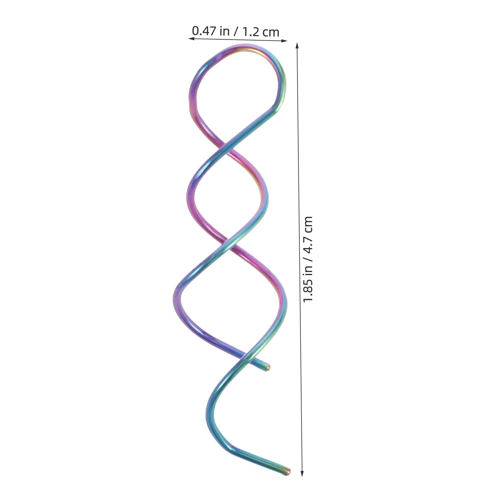 1 زوج ملون الفولاذ المقاوم للصدأ دوامة استرخى أقراط شرابة قطرة الأقراط الطويلة للنساء الشاطئ حفلة عطلة مجوهرات #6