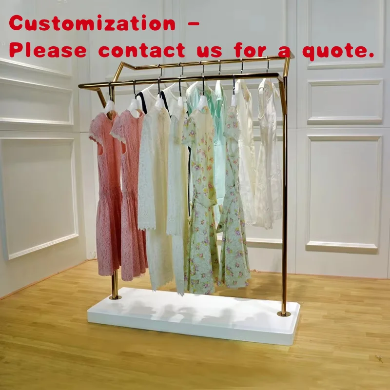 

custom.Customized High-quality Stainless Steel and Iron Metal Retail Clothing Racks Clothing Stores Display Stands