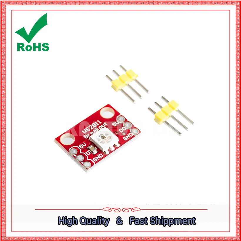 RGB LED Breakout - WS2812 Color Light Module Single Line Interface Full Color LED Tube Board