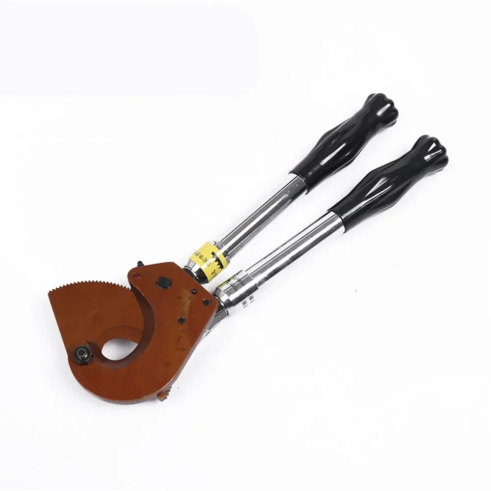 J40 300mm² Ratchet Cable Cutter Tool Manganese Steel Copper Wire Cutting 40mm Cu/Alu Cable Electrical Wire Scissors Hand Tools