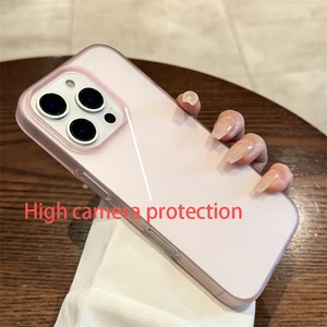 Casing Ponsel Transparan Permen Matte Lembut Untuk iPhone 16 15 14 Pro Max Plus 13 12 11 XR X XsMax 8 Penutup Bumper Silikon Tahan Guncangan 10 casing bumper iphone 14 pro penjualan terbaik - №