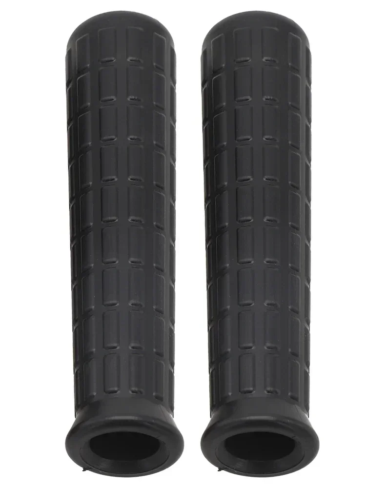 2pcs Wheelbarrow Handles Rubber Round Tubes Anti-Skid Shock Absorption Universal Weatherproof Replacement Handle Cover 12-32mm