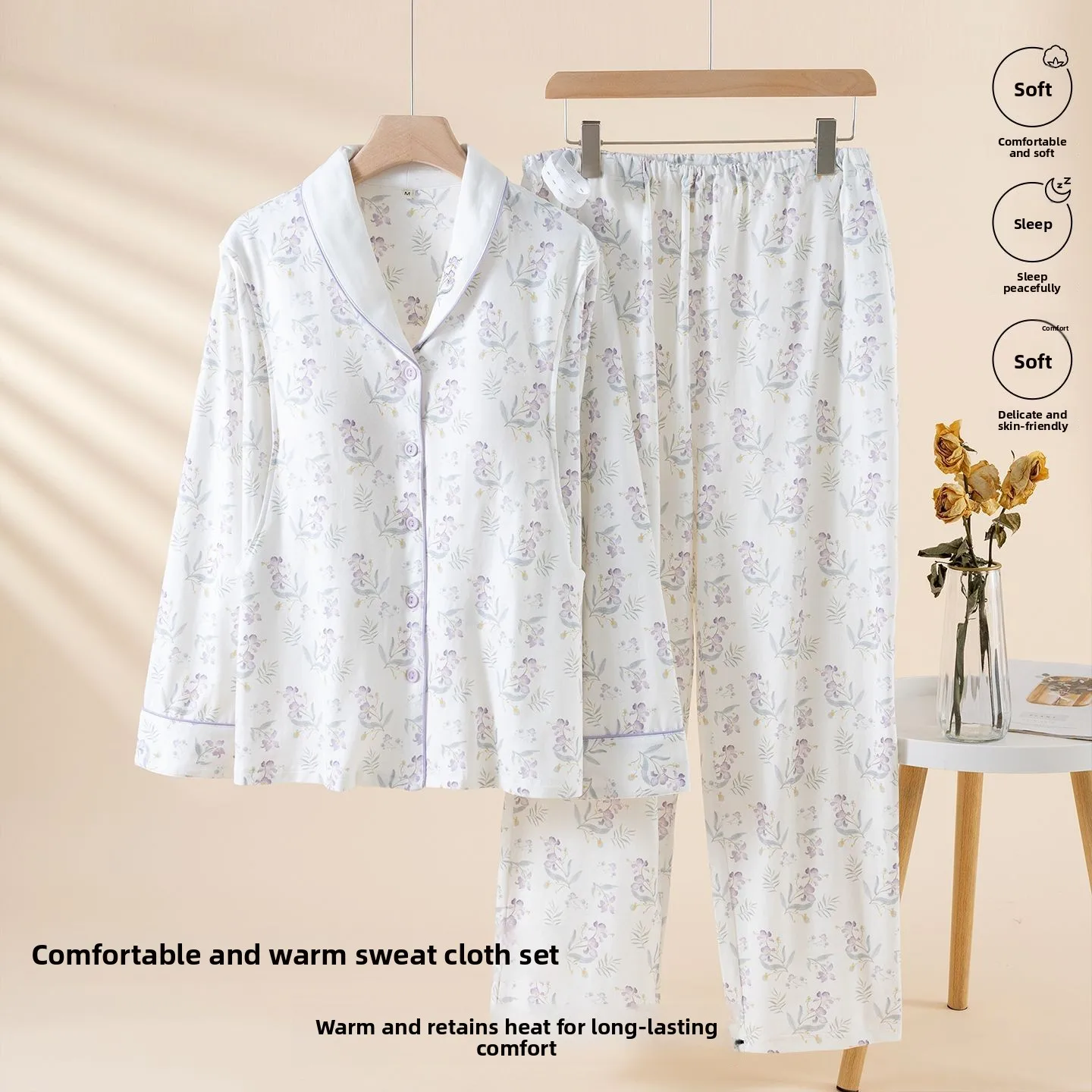 new-2025-breathable-sweat-cloth-postpartum-clothing-spring-autumn-winter-style-women's-nursing-sleepwear-with-chest-pad